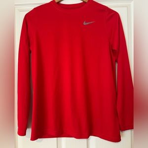 Youth XL Nike long sleeve red dri-fit